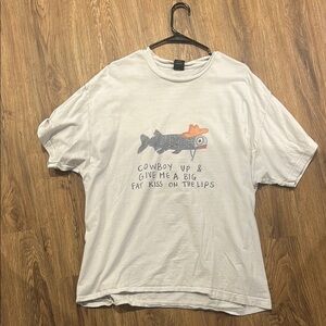 Graphic Tee with Fish Design